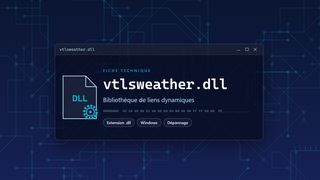 Visuel technique du fichier vtlsweather.dll, bibliothèque de liens dynamiques de Windows