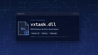 Visuel technique du fichier vxtask.dll, bibliothèque de liens dynamiques de Windows