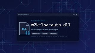 Visuel technique du fichier w2k-lsa-auth.dll, bibliothèque de liens dynamiques de Windows