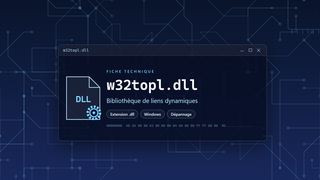 Visuel technique du fichier w32topl.dll, bibliothèque de liens dynamiques de Windows