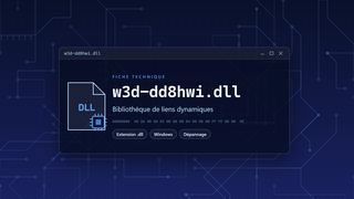 Visuel technique du fichier w3d-dd8hwi.dll, bibliothèque de liens dynamiques de Windows