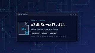 Visuel technique du fichier w3dh3d-dd7.dll, bibliothèque de liens dynamiques de Windows