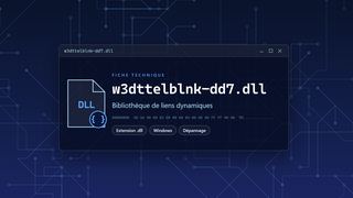 Visuel technique du fichier w3dttelblnk-dd7.dll, bibliothèque de liens dynamiques de Windows
