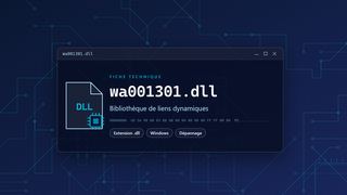 Visuel technique du fichier wa001301.dll, bibliothèque de liens dynamiques de Windows