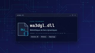 Visuel technique du fichier wa3dgl.dll, bibliothèque de liens dynamiques de Windows