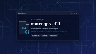 Visuel technique du fichier wamregps.dll, bibliothèque de liens dynamiques de Windows