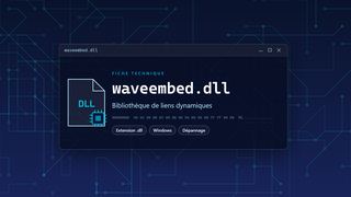 Visuel technique du fichier waveembed.dll, bibliothèque de liens dynamiques de Windows