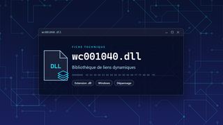 Visuel technique du fichier wc001040.dll, bibliothèque de liens dynamiques de Windows