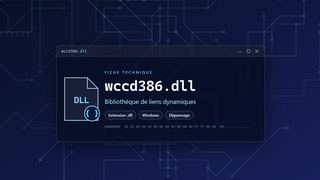 Visuel technique du fichier wccd386.dll, bibliothèque de liens dynamiques de Windows