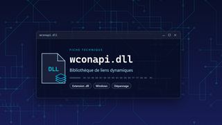 Visuel technique du fichier wconapi.dll, bibliothèque de liens dynamiques de Windows