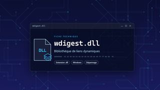 Visuel technique du fichier wdigest.dll, bibliothèque de liens dynamiques de Windows