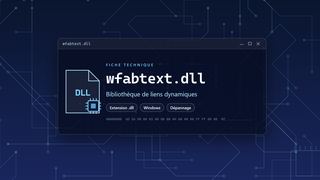 Visuel technique du fichier wfabtext.dll, bibliothèque de liens dynamiques de Windows