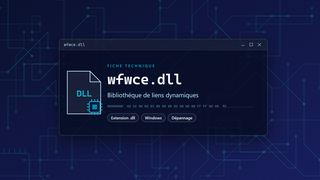 Visuel technique du fichier wfwce.dll, bibliothèque de liens dynamiques de Windows