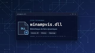 Visuel technique du fichier winampvis.dll, bibliothèque de liens dynamiques de Windows
