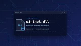 Visuel technique du fichier wininet.dll, bibliothèque de liens dynamiques de Windows