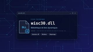 Visuel technique du fichier wisc30.dll, bibliothèque de liens dynamiques de Windows