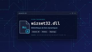 Visuel technique du fichier wizset32.dll, bibliothèque de liens dynamiques de Windows