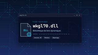 Visuel technique du fichier wkgl70.dll, bibliothèque de liens dynamiques de Windows