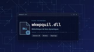 Visuel technique du fichier wkwpquil.dll, bibliothèque de liens dynamiques de Windows