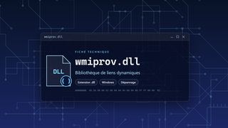 Visuel technique du fichier wmiprov.dll, bibliothèque de liens dynamiques de Windows