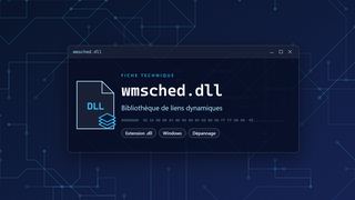 Visuel technique du fichier wmsched.dll, bibliothèque de liens dynamiques de Windows