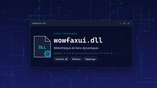 Visuel technique du fichier wowfaxui.dll, bibliothèque de liens dynamiques de Windows