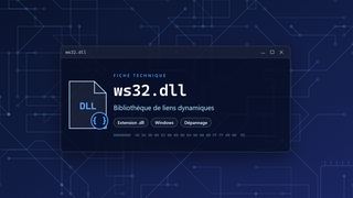 Visuel technique du fichier ws32.dll, bibliothèque de liens dynamiques de Windows