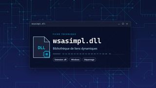 Visuel technique du fichier wsasimpl.dll, bibliothèque de liens dynamiques de Windows