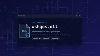 Visuel technique du fichier wshqos.dll, bibliothèque de liens dynamiques de Windows