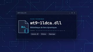 Visuel technique du fichier wt9-1ldca.dll, bibliothèque de liens dynamiques de Windows