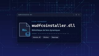 Visuel technique du fichier wudfcoinstaller.dll, bibliothèque de liens dynamiques de Windows