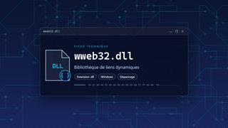 Visuel technique du fichier wweb32.dll, bibliothèque de liens dynamiques de Windows