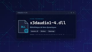 Visuel technique du fichier x3daudio1-4.dll, bibliothèque de liens dynamiques de Windows