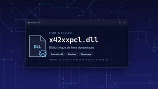 Visuel technique du fichier x42xxpcl.dll, bibliothèque de liens dynamiques de Windows