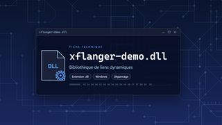 Visuel technique du fichier xflanger-demo.dll, bibliothèque de liens dynamiques de Windows