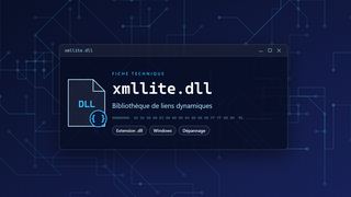 Visuel technique du fichier xmllite.dll, bibliothèque de liens dynamiques de Windows