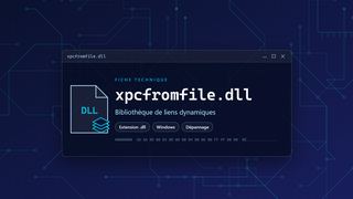 Visuel technique du fichier xpcfromfile.dll, bibliothèque de liens dynamiques de Windows