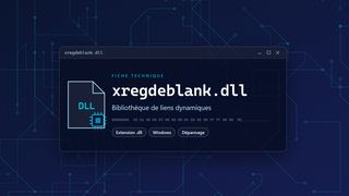 Visuel technique du fichier xregdeblank.dll, bibliothèque de liens dynamiques de Windows