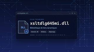 Visuel technique du fichier xsltdlg645mi.dll, bibliothèque de liens dynamiques de Windows