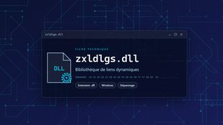 Visuel technique du fichier zxldlgs.dll, bibliothèque de liens dynamiques de Windows